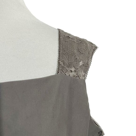 WinterSilks XL Top Blouse Sleeveless Lace Detail - Picture 2 of 7
